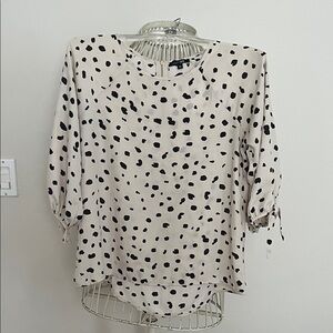 Papermoon Cream and Black Polka Dot Blouse